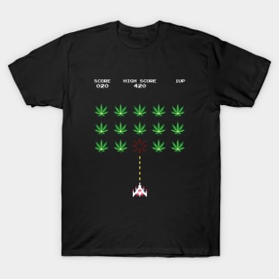 High Score Gamer/Stoner funny design T-Shirt